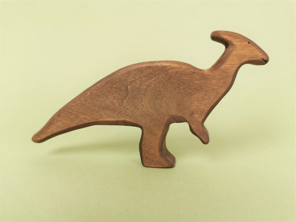 Parazaurolof, figurka 
drewniana
rękodzieło z drewna,przedmiot z drewna,produkt z drewna, wyrób z drewna,drewniane, drewniane figurki